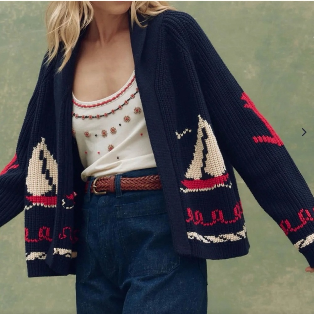 NWOT The Great Sailboat Cardigan